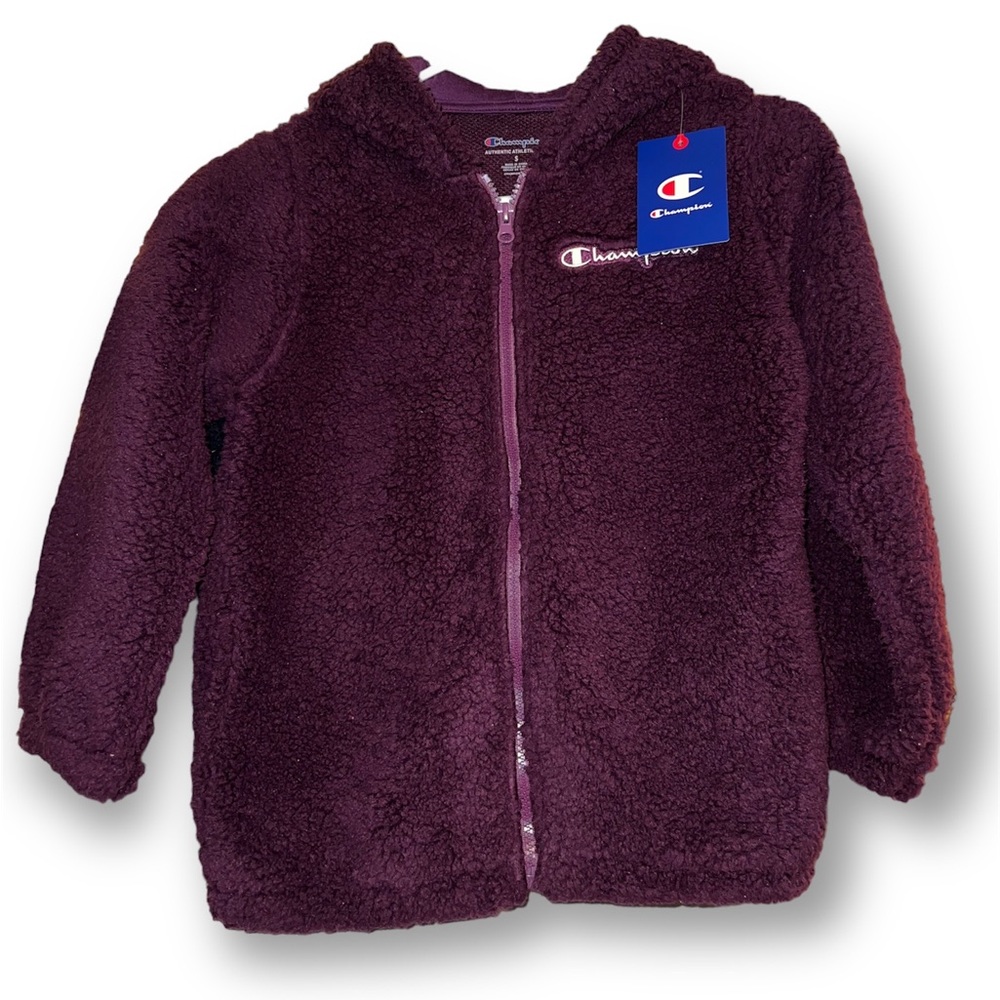 Girls Sherpa Zip Hoodie